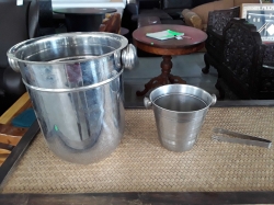 Ice Bucket And Champagne Bucket With Tongs