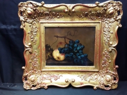 Oil On Canvas Still Life Gilt Frame