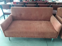 Orange 2 Seat Sofa
