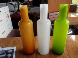 3 pcs glass vases