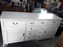 WHITE SIDEBOARD 2 DOOR 9 DRAWER