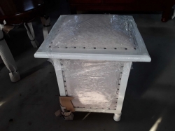 LAMP TABLE WITH UPLOSTERY