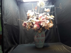 Large Ceramic Vase With Flowers