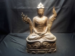 A Bronze Buddha With Dragon 19th Century 28x40cm