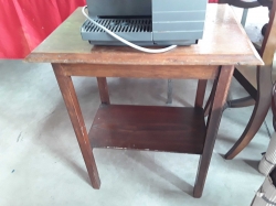 C,1920 Oak and craft 2x tires occasional table
