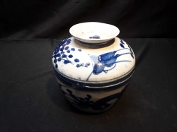 Chinese blue&white pot with lid