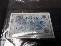 1908 German Reichsbank 100 mark bank note