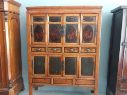 Chinese 8 Doors 4 Doors Hand painted Cabinet 177cm x 129cm x 48cm