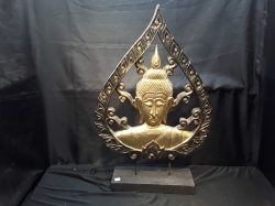 Buddha carved on stand