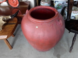 Clay garden pot