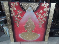 Large Buddha on canvas 120x120cm