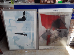 A print picture in frame 72x100cm
