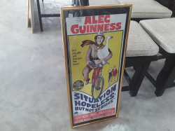 Vintage 'Situation Hopeless But Not Serious' (1965) Film Framed Stone LITHO Australian DayBill poster 13x30