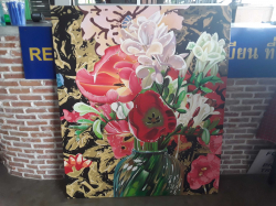 Oil painting with Flowers