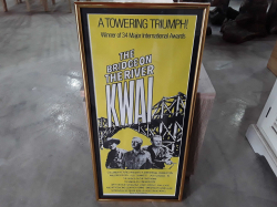 The bridge on the river Kwai(1957 film) framed Austalian Daybill poster 13