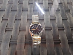 A Gents elasticated strap Perlex watch