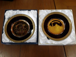 2X Australain plates (Melbourne) 24k Gold