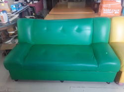 Green sofa bed