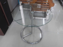 Round glass table