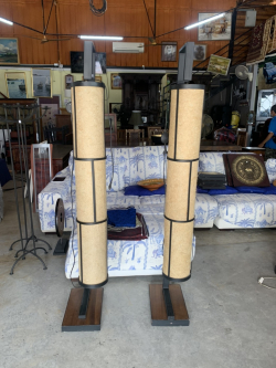 Pair of tall lamps
