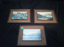 3 Vintage monochrome pictures by Kevin platt signed to front and information to rear