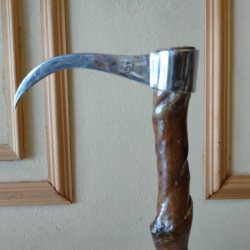 Antique Thai ankus elephant controller wood handle