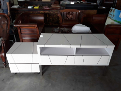 TV cabinet with stool