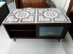 Brown Sideboard granite on top