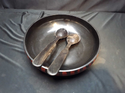 Salad bolw with spoon and folk