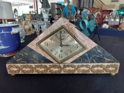 Marble Table Clock with key