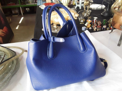 Blue lady hand bag