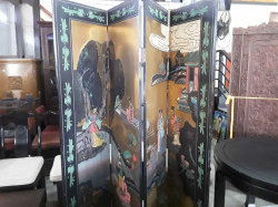 Chinese 4 panel screen 160x143cm