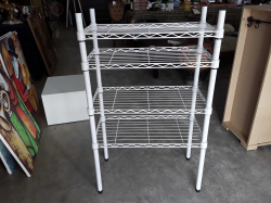 White shelving unit 98x60x30 cms
