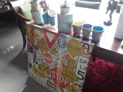 Job lot tins and one picture