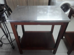 Stainless steel topped table 