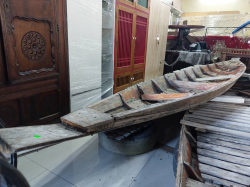 Old Long wooden Boat