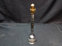 An old Tibetan copper brass & silver ceremonial bell