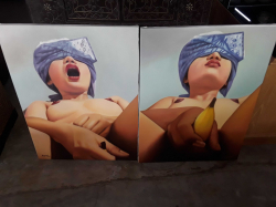 A pair of Sexy lady on canvase 60x80cm