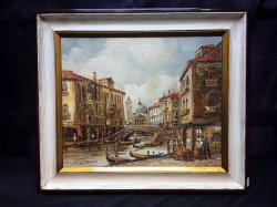 Original Italian painting of Venice