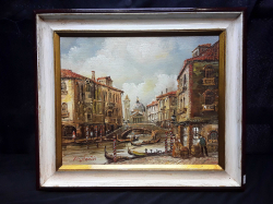 Original Italian painting of Venice