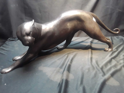 A Large Contineltal Bronze Model of A Prowling Panther