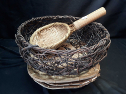 MIX lot of Woven Rattan pieces for Kitchen