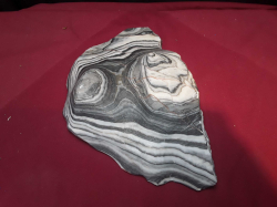A piece of River washed marble 