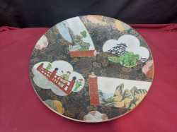 40cm. Japanese Village Scene plates