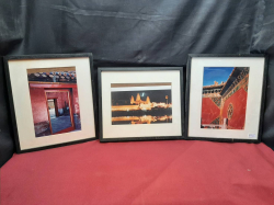 3x Temple Picture with Frame 