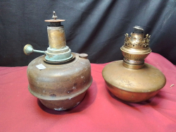 2x Brass Oil Lamp 
Ref.280 B.4 
