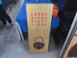 Chinese wooden wall plaques W.40 L.100Cm.