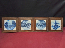 4x Vintage Mosa Holland Delfts.