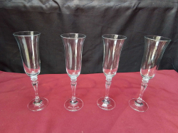 4x Champagne Glasses