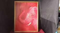 Framed oil painting